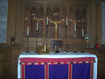 church altar candle holders