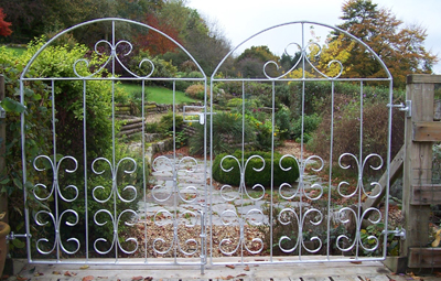 bespoke wrought iron galvanised garden gates custom made