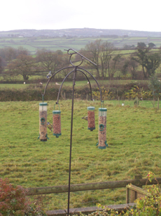 bird feeder hanger wrought iron